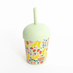 Smoothie Cup & Straw - Happy Fruits