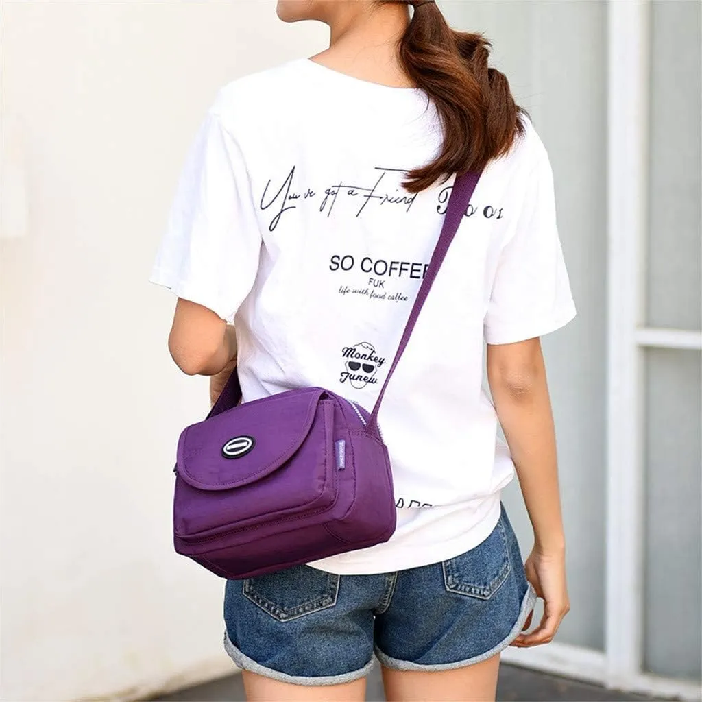 Soft Leather Purses for Women Stadium Crossbody Messenger Bags for Concerts Sporting Events Elegant Sling Bag(Purple)