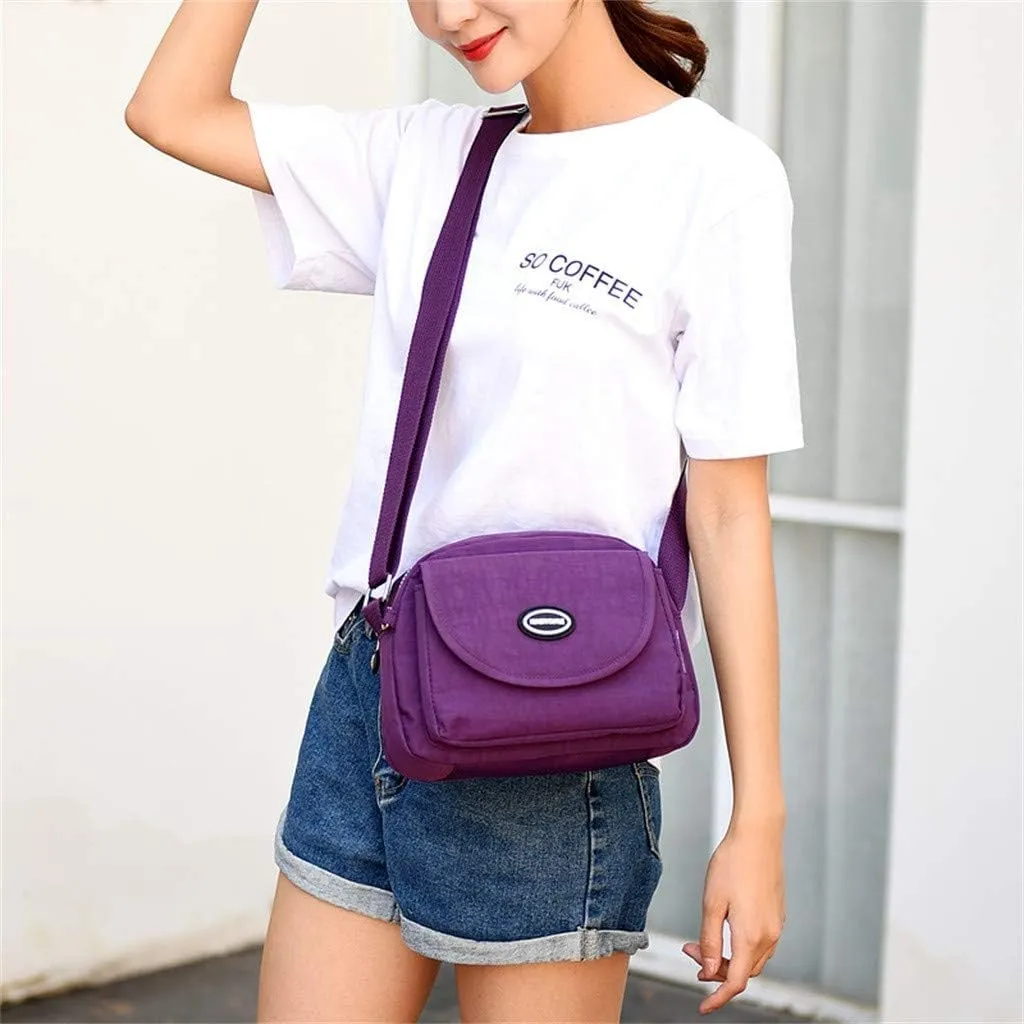 Soft Leather Purses for Women Stadium Crossbody Messenger Bags for Concerts Sporting Events Elegant Sling Bag(Purple)