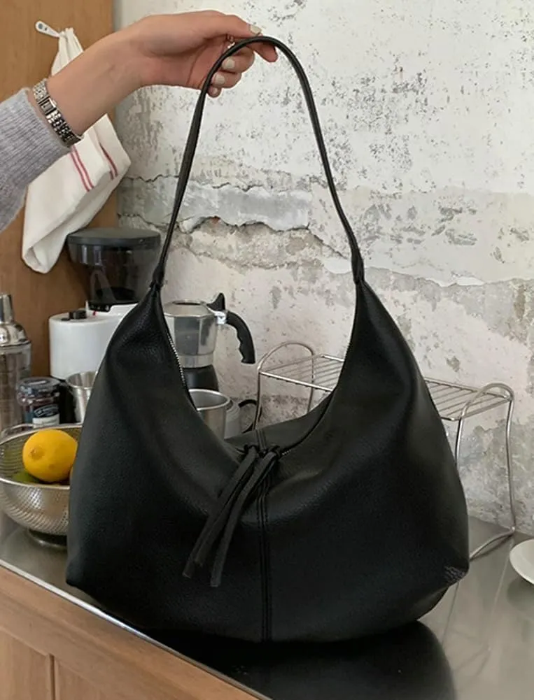Soft Vegan Leather Shoulder Bag for Women Large Crossbody Tote Bag Ladies Dumpling Top Handle Handbags Satchels