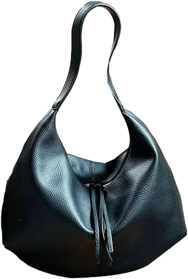 Soft Vegan Leather Shoulder Bag for Women Large Crossbody Tote Bag Ladies Dumpling Top Handle Handbags Satchels