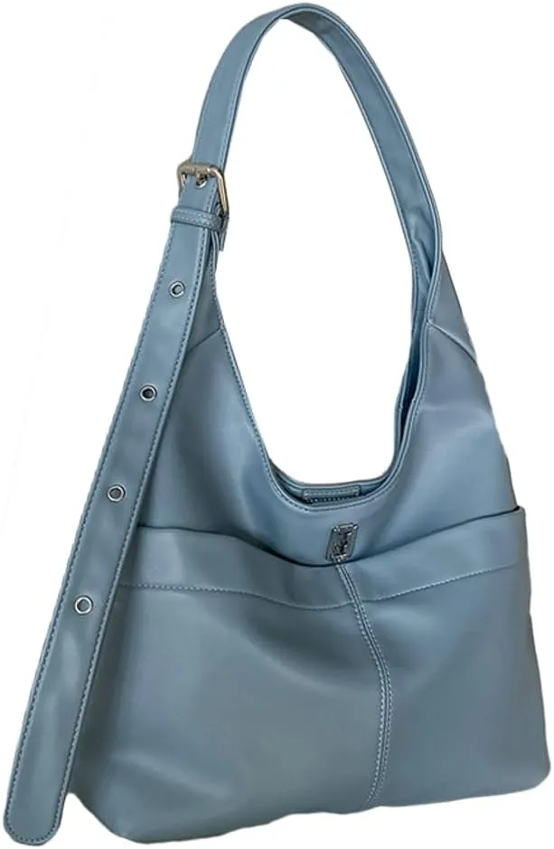 Soft Vegan Leather Shoulder Bag for Women Large Tote Crossbody Purse Y2K Underarm Handbags Working Satchels