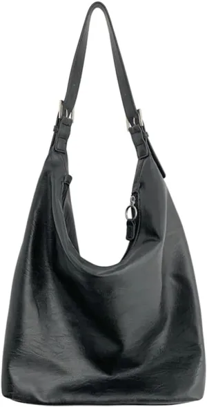 Soft Vegan Leather Shoulder Bags for Women Fashion Large Tote Purses Handbags Dumpling Top Handle Satchels