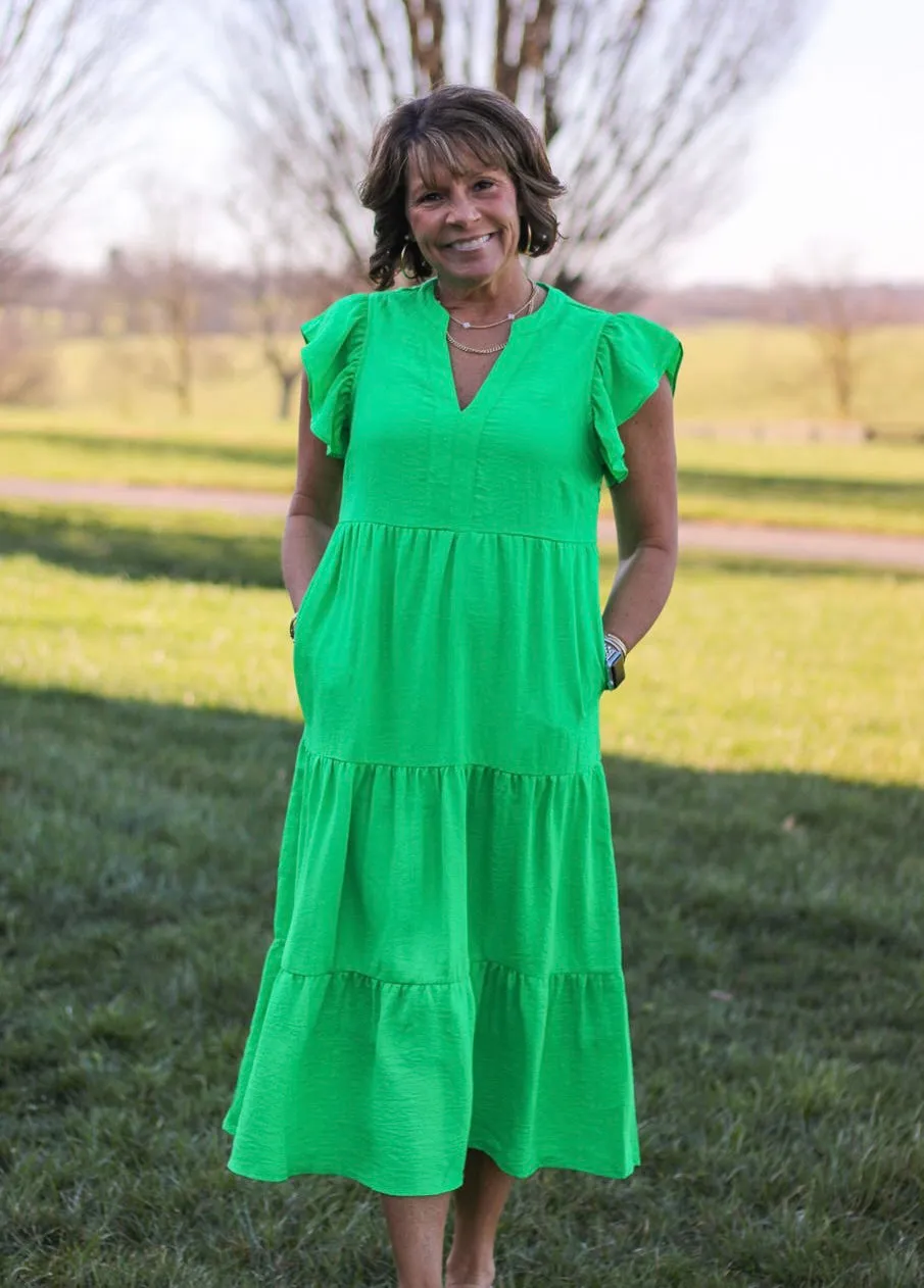 Summer Breeze Tiered Midi Dress
