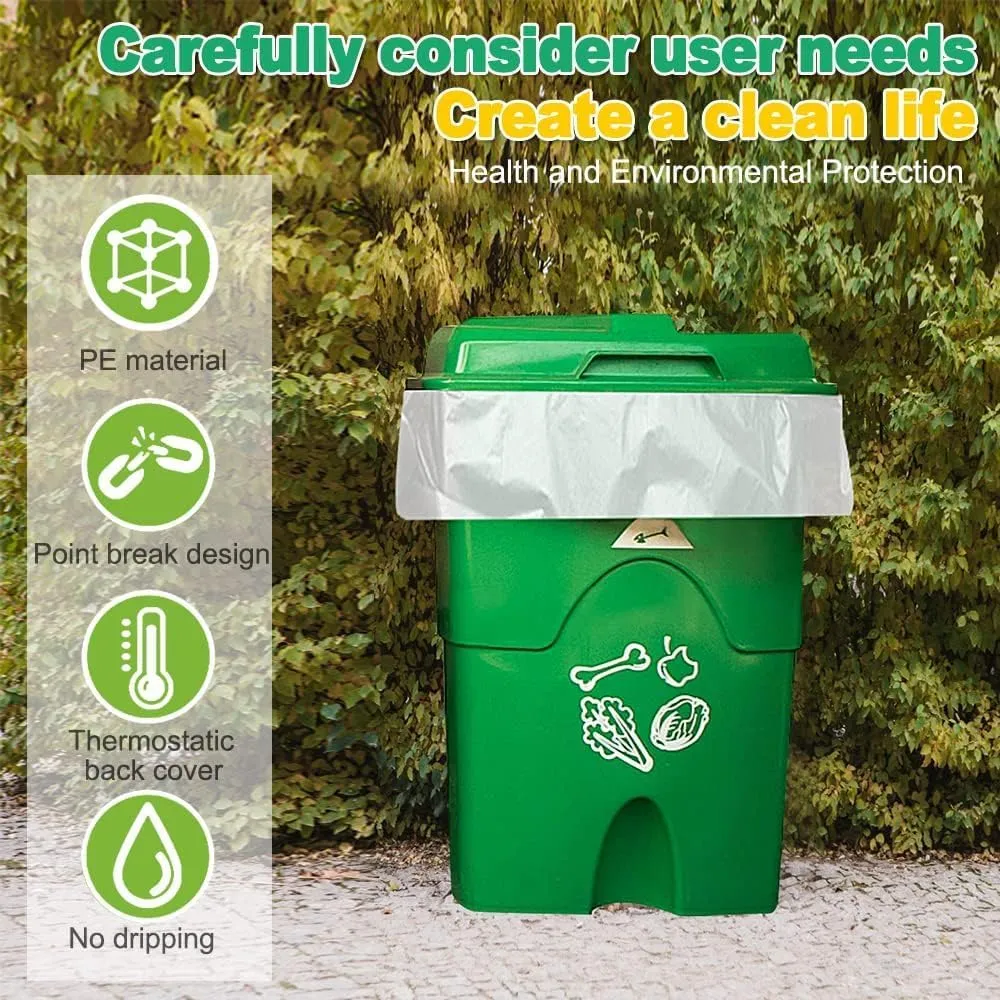 SWIHELP Tall Kitchen Trash Bags 13 Gallon Garbage Bags 50 Liters Plastic Trash Can Liners Waste Basket Bin Liners for Home Office Outdoor 160 Counts