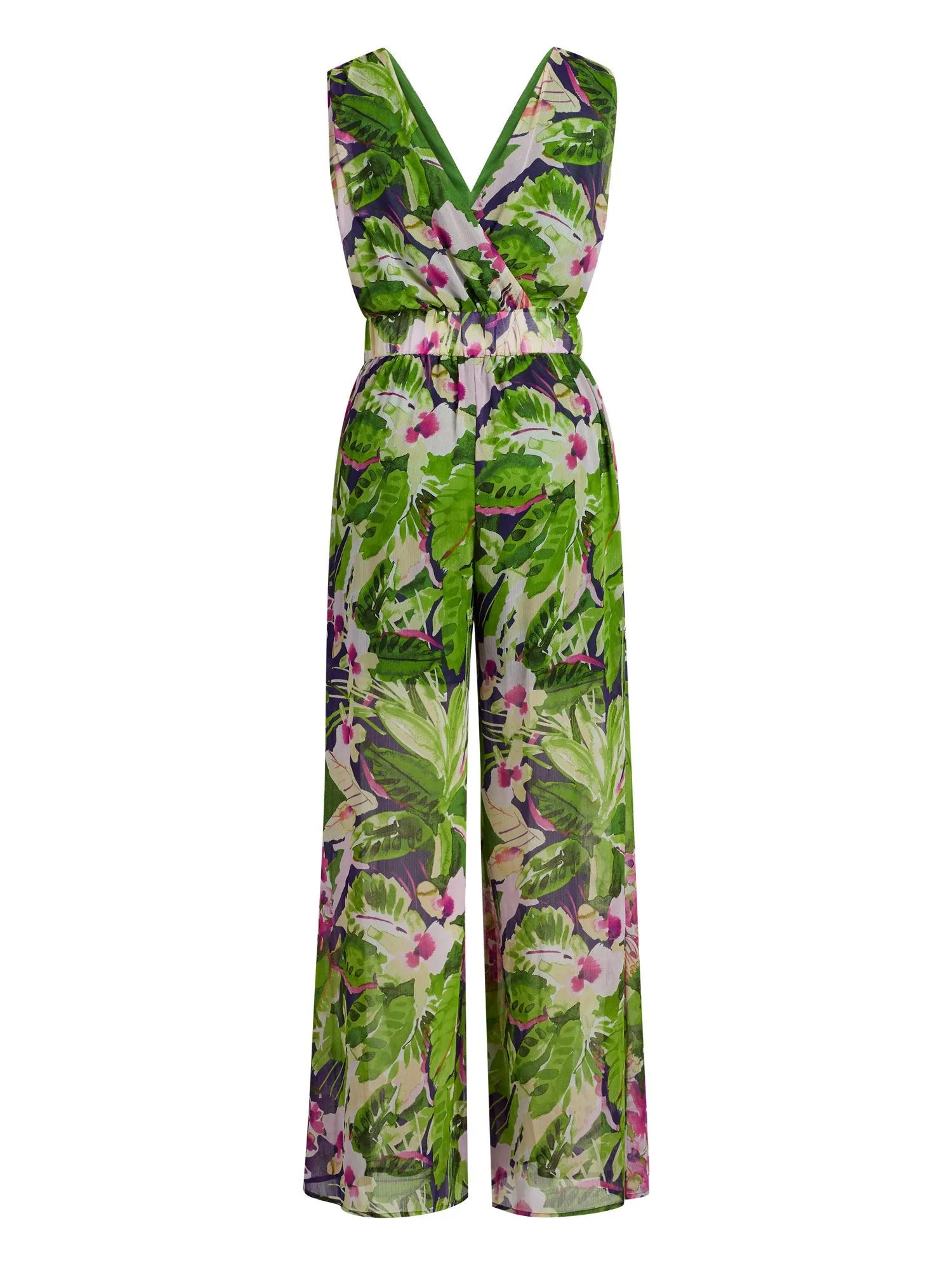 Tall Tropical-Print Jumpsuit