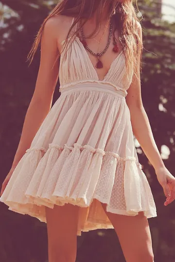 Tasani Babydoll Dress - Sky Blue