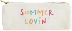 The Cotton & Canvas Co. Summer Beach Small Cosmetic Case and Travel Pouch for Office and Back to School