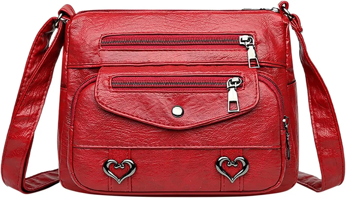 Top Zip Shoulder Bag Women's Leather Lock Design Bucket Bag Vegetable Basket, Fashion Lightweight Versatile Shoulder Handbag