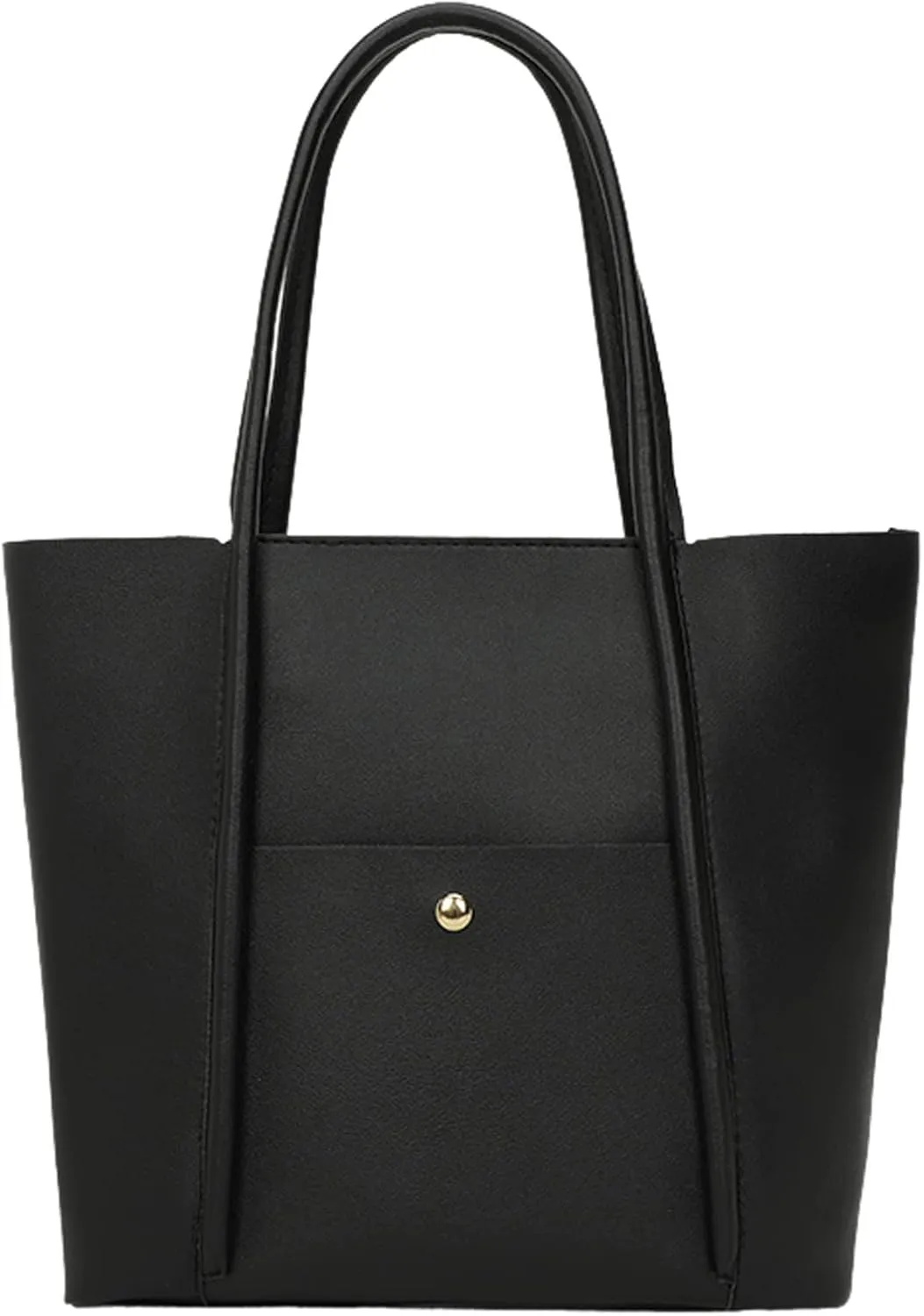 Tote Bag For Women Elegant Leather Solid Color Shoulder Bag Zipper Plus Large Bag Hand Bag For Travel Essential
