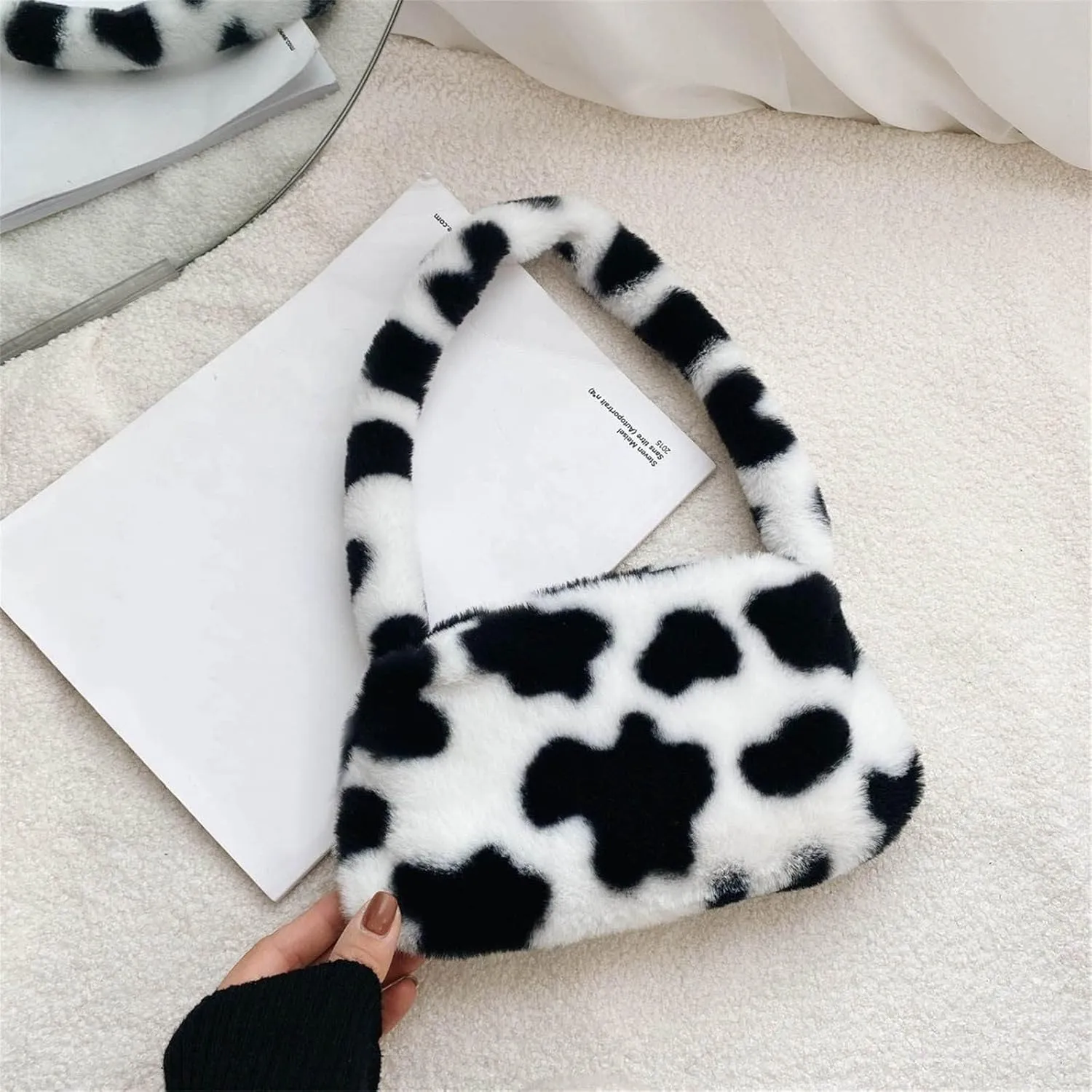 Tote Bag for Women Furry Fashion Portable Shoulder Ladies Messenger Underarm Wild Bag