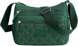 Tote Bag For Women Medium Floral Bag With Adjustable Shoulder Strap Nylon Crossbody Handbags For Shopping Travel Essential