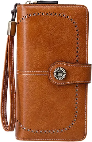 Tote Bag For Women Women's Solid Color Long Purse Leather Wallet Ladies Large Handbags For Shopping Travel Essential E