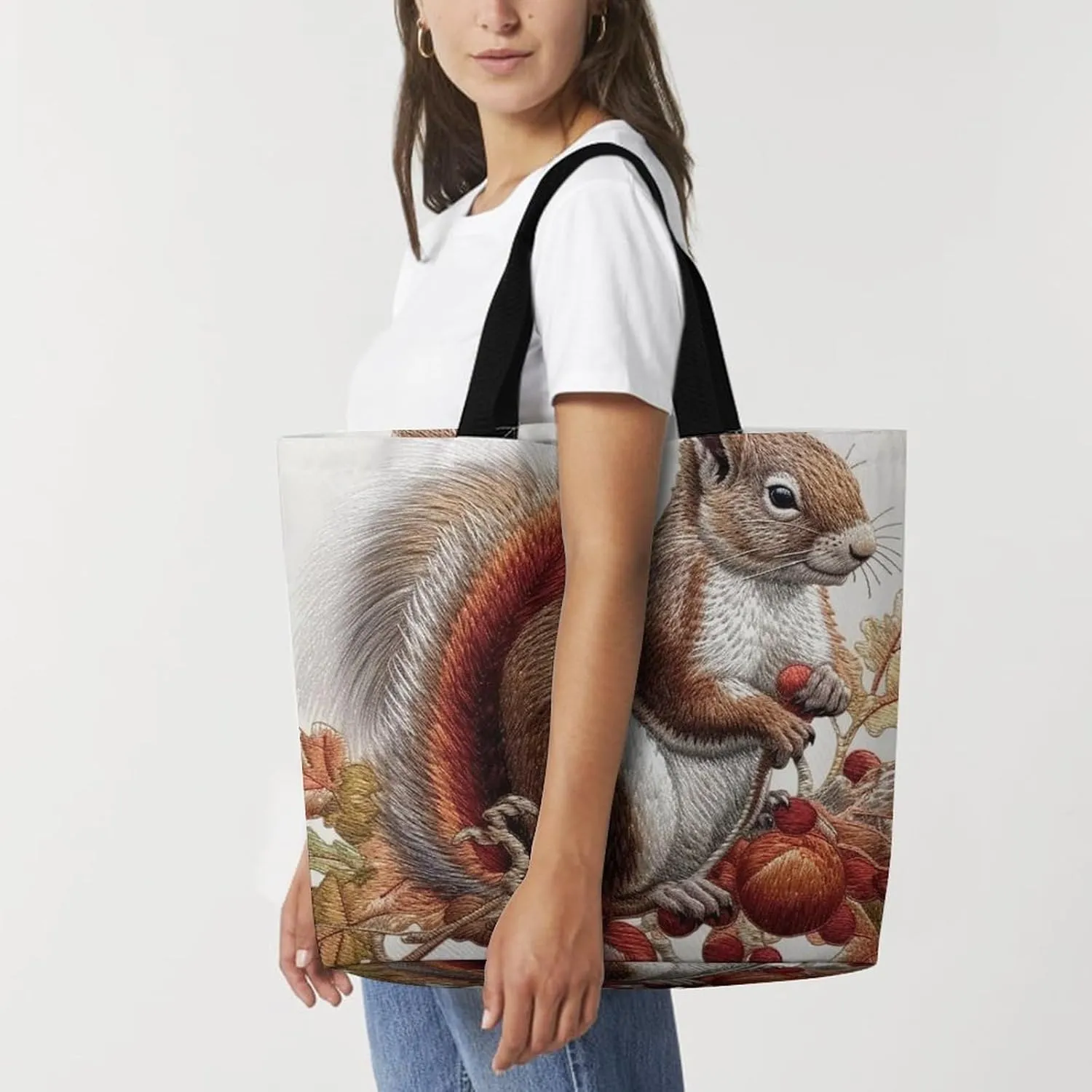 Usa Flag Beach Bag Reusable Tote Bag Foldable Grocery Bags Women Shopping Bags for Daily Essentials