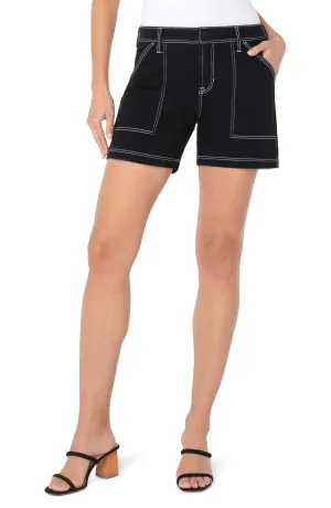 Utility Short with Contrast Stitch