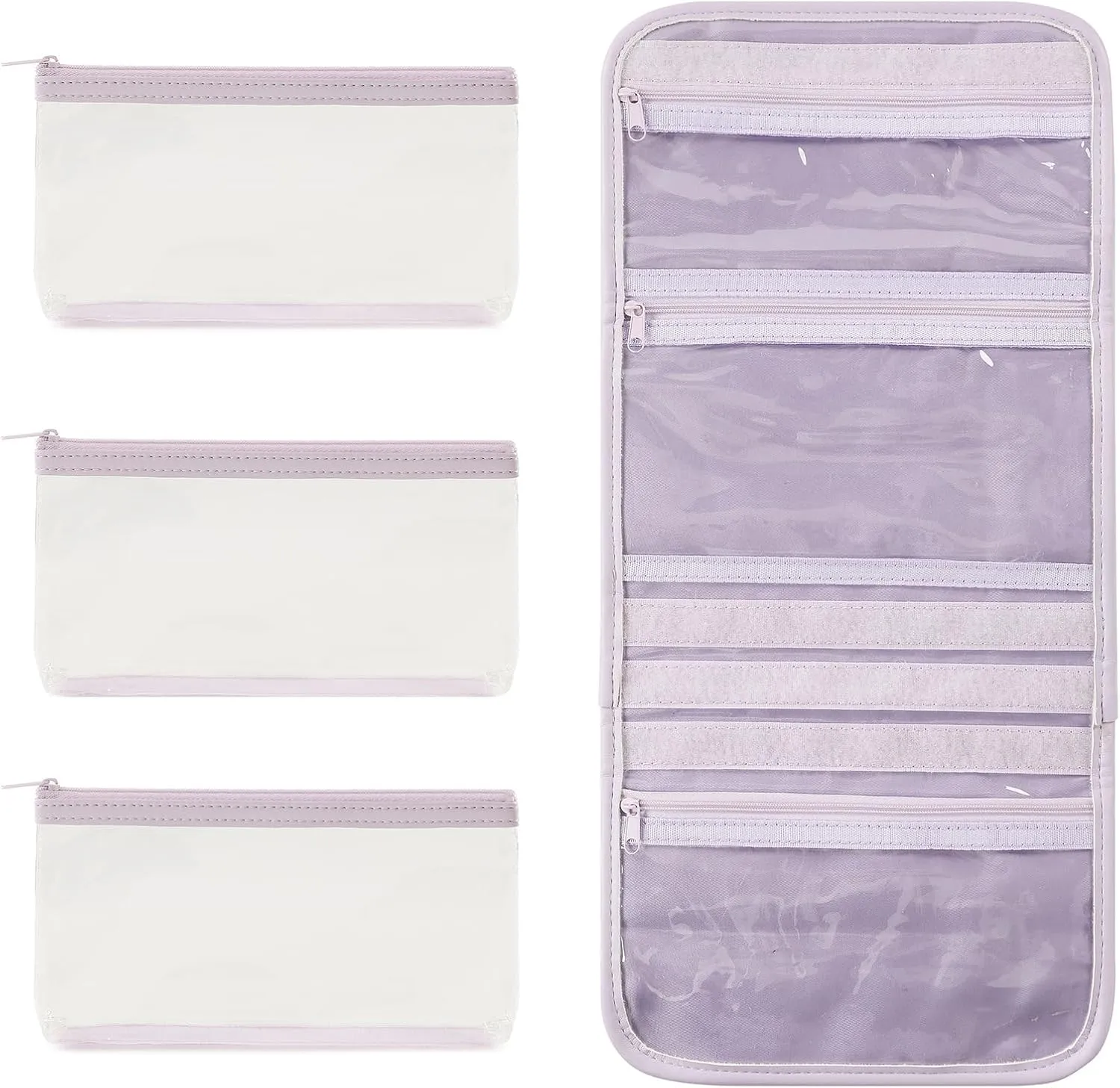 VanFn Cosmetic Bags, Makeup Bag Cosmetic Bag for Women Cosmetic Travel Makeup Bag Large Travel Toiletry Bag for Girls Make Up Bag Brush Bags P.Travel Series