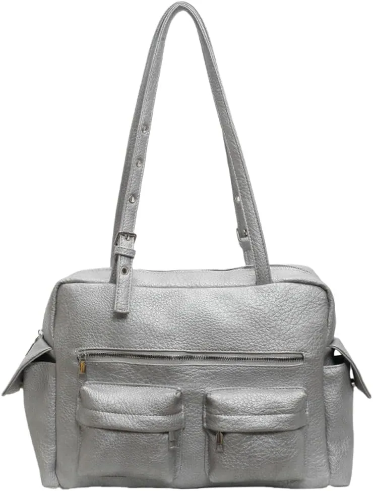 Vegan Leather Purses and Handbags for Women Large Shoulder Bags Soft Multi-Pocket Tote Bag Top Handle Satchels