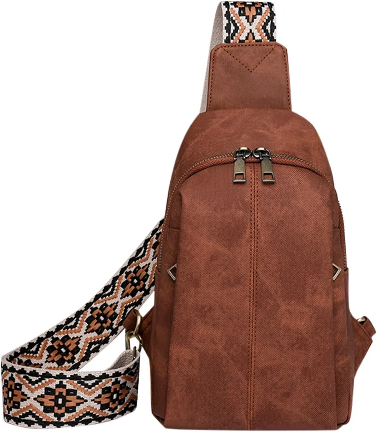 Vegan Leather Small Crossbody Bag for Women Anti Theft Crossbody Bags for Women Stylish Shoulder Bag(Brown)