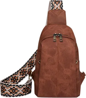 Vegan Leather Small Crossbody Bag for Women Anti Theft Crossbody Bags for Women Stylish Shoulder Bag(Brown)