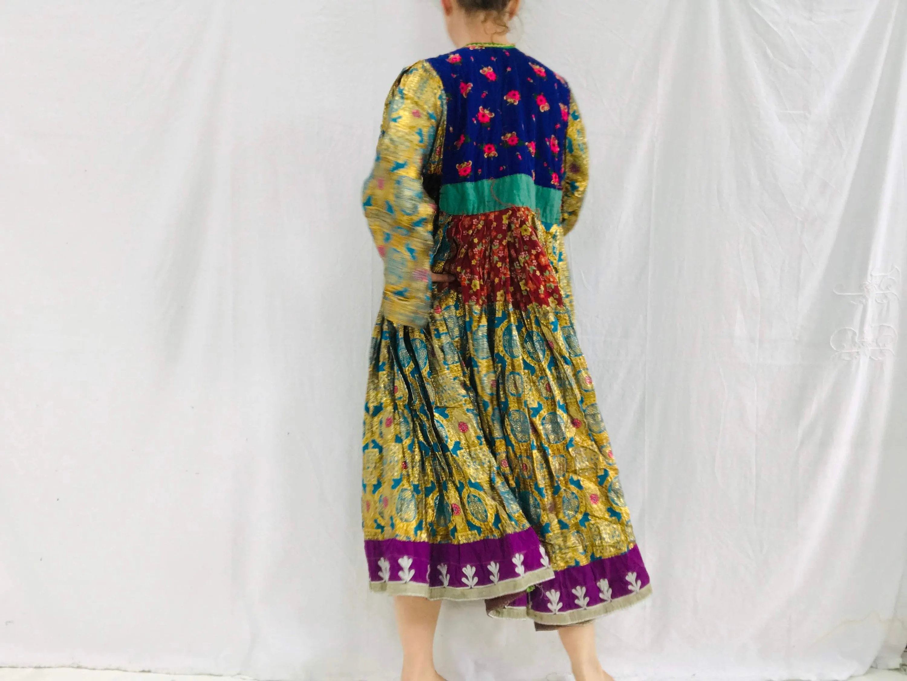 Vintage Kuchi Hand-Embroidered Dress. Fits up to Size M