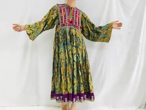 Vintage Kuchi Hand-Embroidered Dress. Fits up to Size M