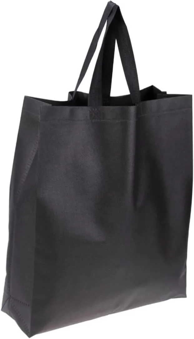 VOSAREA 2Pcs Foldable Non Woven Shopping Bag Large Capacity Grocery Storage Bag Heavy Duty Reusable Tote for Grocery Travel and present Events