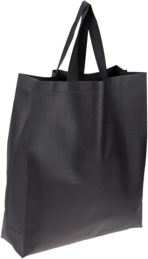 VOSAREA 2Pcs Foldable Non Woven Shopping Bag Large Capacity Grocery Storage Bag Heavy Duty Reusable Tote for Grocery Travel and present Events