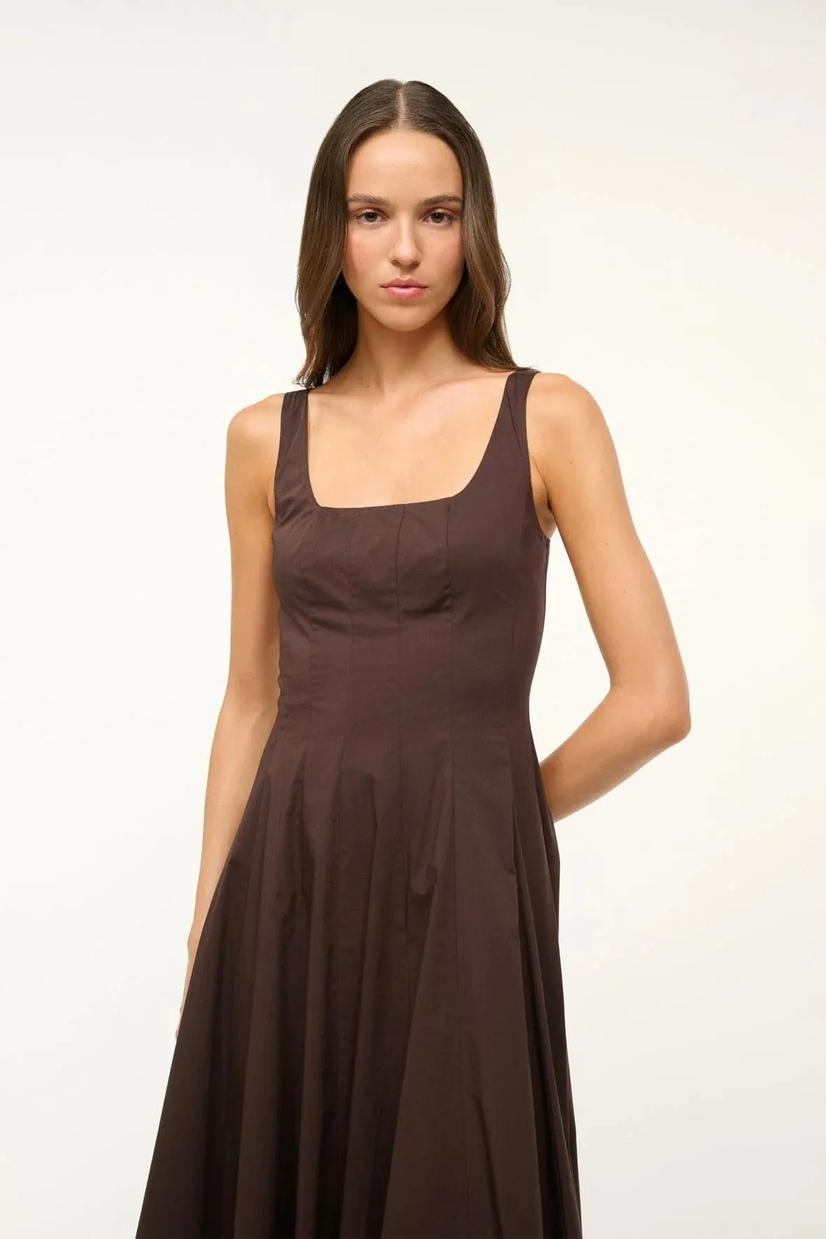 Wells Dress in Brown