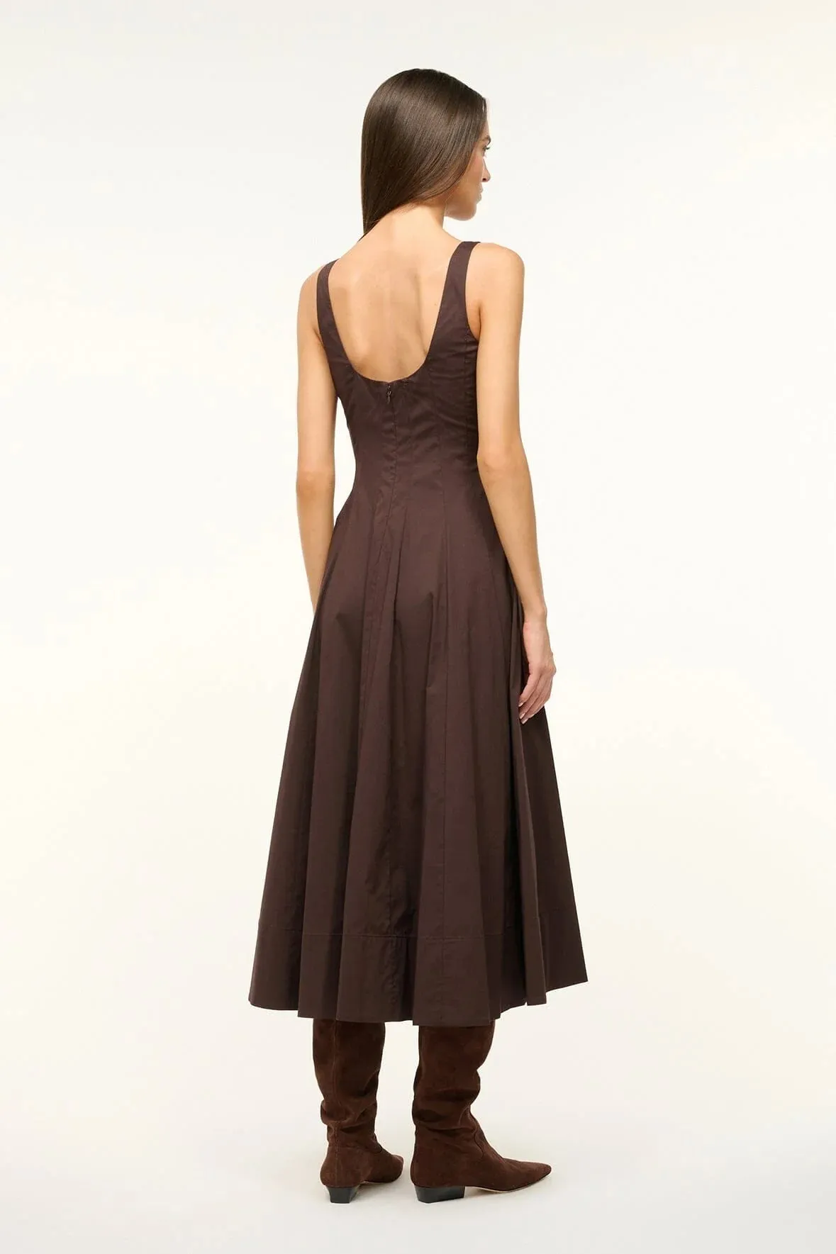 Wells Dress in Brown