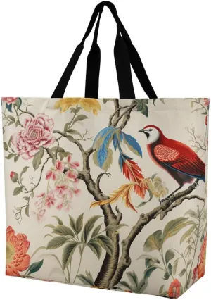 Wildlife Animal Snail Beach Bag Reusable Tote Bag Foldable Grocery Bags Women Shopping Bags for Daily Essentials