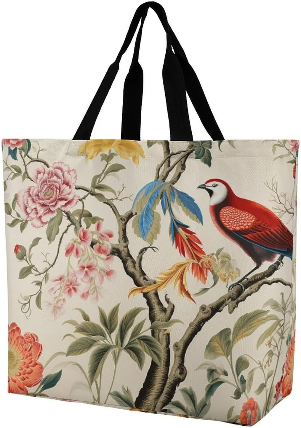 Wildlife Animal Snail Beach Bag Reusable Tote Bag Foldable Grocery Bags Women Shopping Bags for Daily Essentials