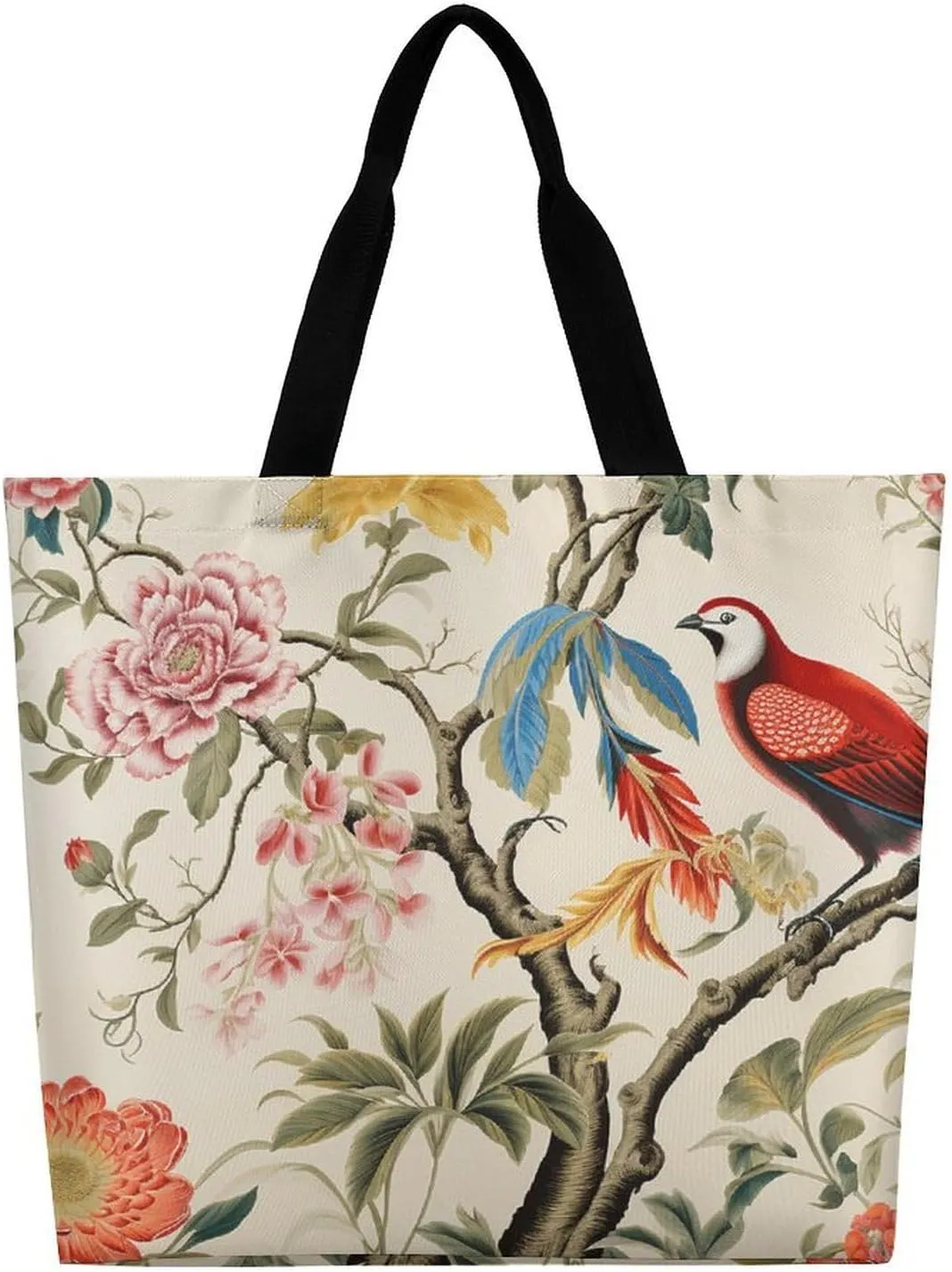 Wildlife Animal Snail Beach Bag Reusable Tote Bag Foldable Grocery Bags Women Shopping Bags for Daily Essentials