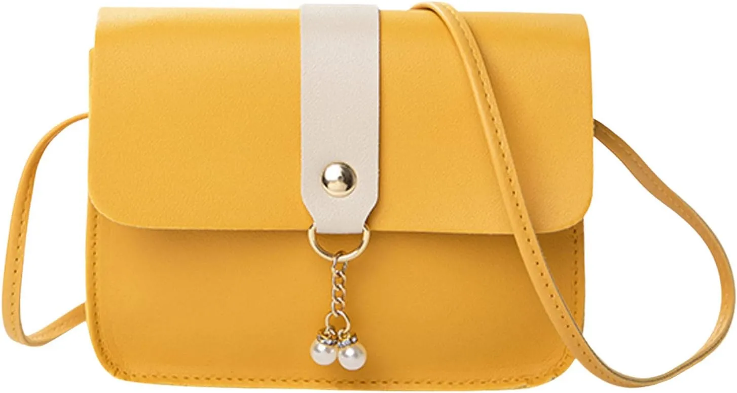 Women Bag Women Shoulder Bag Fashionable Pearl Pendant Soft Leather Lightweight And Versatile Messenger Bag