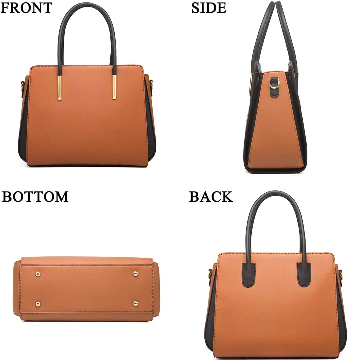 Women Fashion Handbags 4pcs Tote Bags Set Shoulder Bag Top Handle Satchels Purse