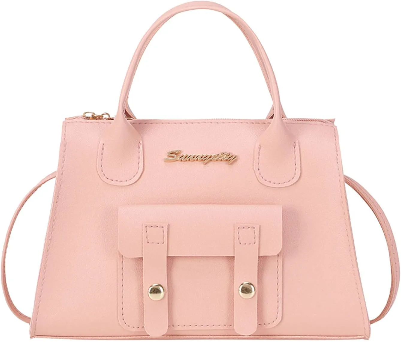 Women Messenger Bags Fashion New Pattern Solid Simple Handbag Shoulder Bag Purpose High Capacity Zipper Bag (One Size)