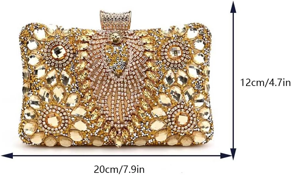 Women Shoulder Bag Rhinestones Shinny Crossbody Bag Glitter Evening Bags for Parties Wedding Clubs