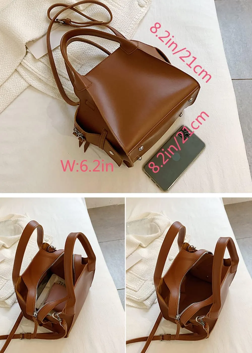 Women Tote Bag Exquisite Bucket Bags Shoulder Bags Purse Satchel Crossbody Bags
