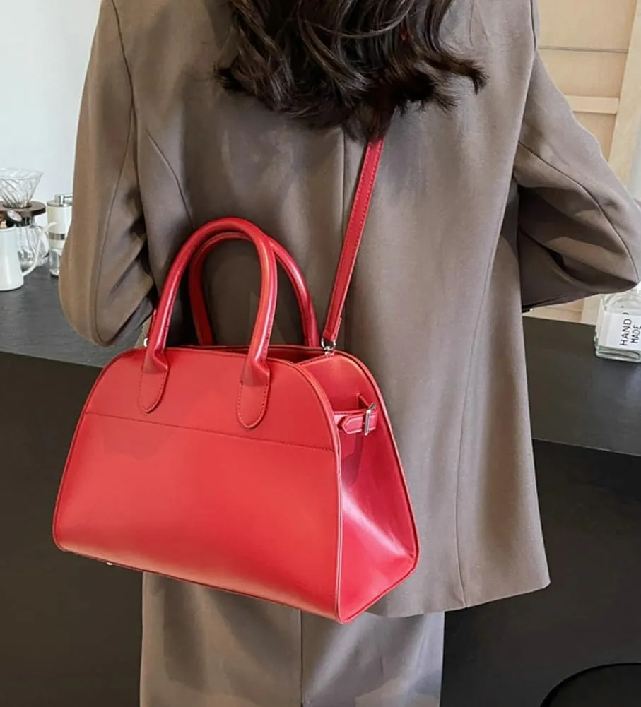 Women's Fashion Top-handle Handbag Purse Vegan Leather Shoulder Crossbody Bag Large Shell Tote Satchels