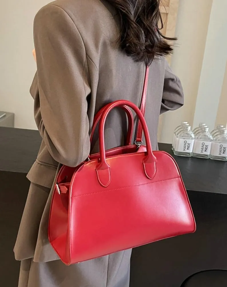 Women's Fashion Top-handle Handbag Purse Vegan Leather Shoulder Crossbody Bag Large Shell Tote Satchels