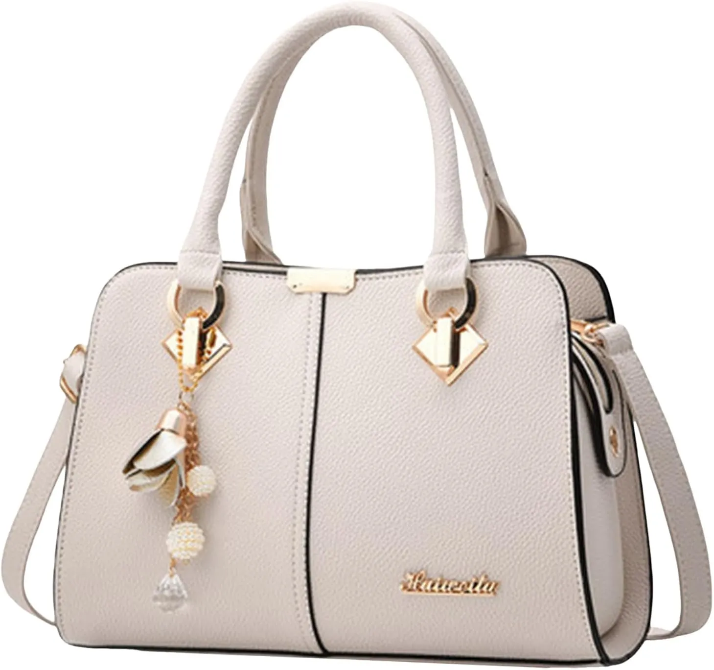 Women's Handbag Trendy Shoulder Crossbody Bag ish Messenger Bags Womens Tote Bags for Work (White, One Size)