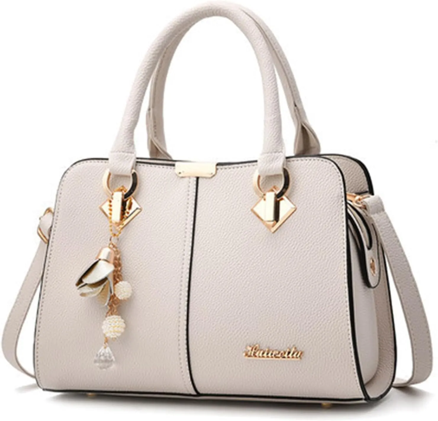 Women's Handbag Trendy Shoulder Crossbody Bag ish Messenger Bags Womens Tote Bags for Work (White, One Size)