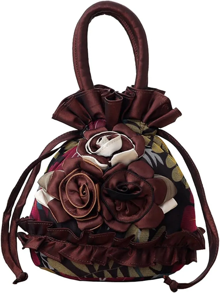 Womens Ladies Handbag Drawstring Bucket Bag Coin Purses Key Bags Cash Money Phone Pouches