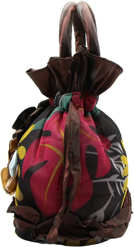 Womens Ladies Handbag Drawstring Bucket Bag Coin Purses Key Bags Cash Money Phone Pouches