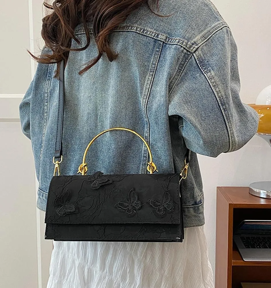 Womens Trendy Evening Clutch Y2k Shoulder Crossbody Bag Small Tote Purse Handbags Vegan Leather Satchels for Wedding