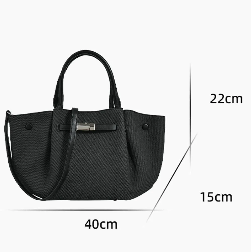 Womens Trendy Faux Leather Shoulder Bag Large Bucket Tote Purse Woven Crossbody Bag Top Handle Handbags Satchels