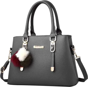 Women's Trendy Tote Bags Western Purse Boho Top Handle Satchel Handbag with Strap Medium Size Purse for Women(Grey)