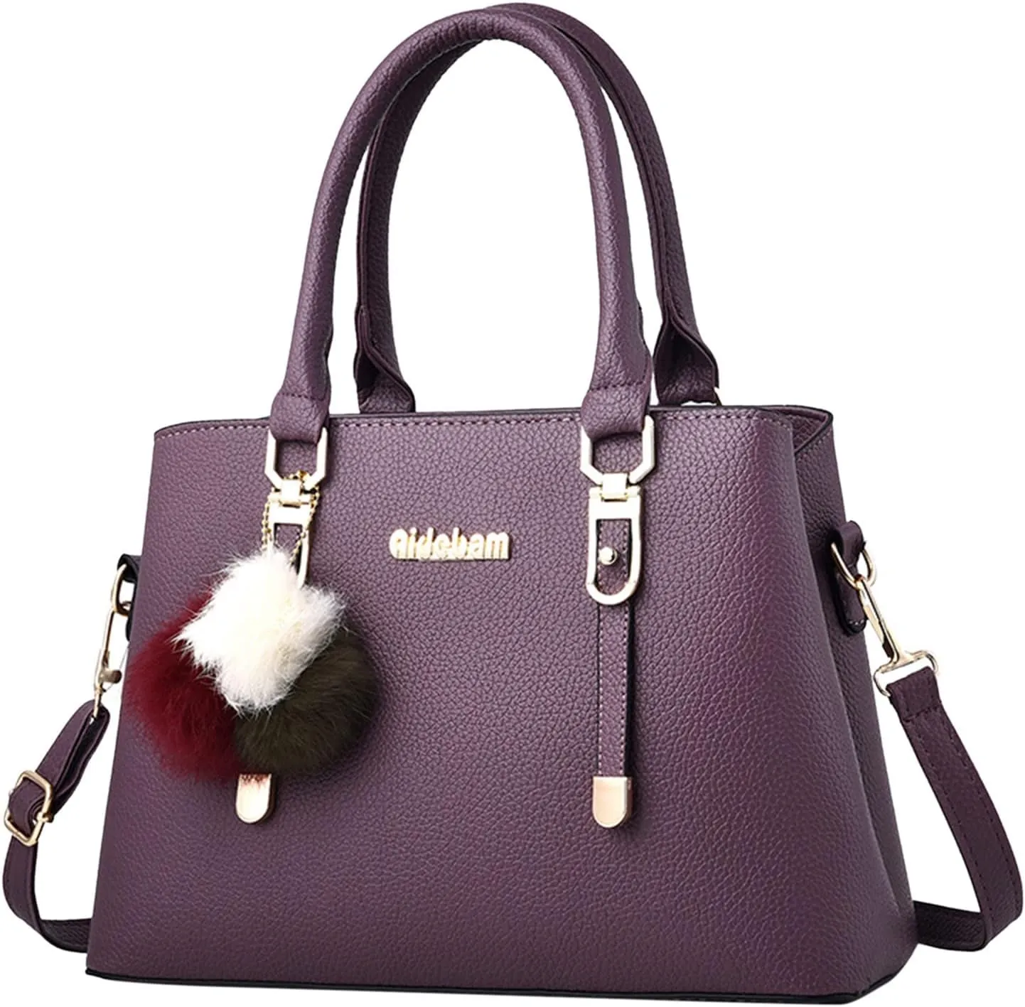 Women's Trendy Tote Bags Western Purse Boho Top Handle Satchel Handbag with Strap Medium Size Purse for Women(Purple)