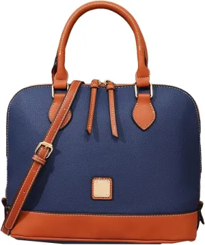 Womens Trendy Vegan Leather Handnag Purse Large Shell Tote Crossbody Bag Working Shoulder Bag Top Handle Satchels