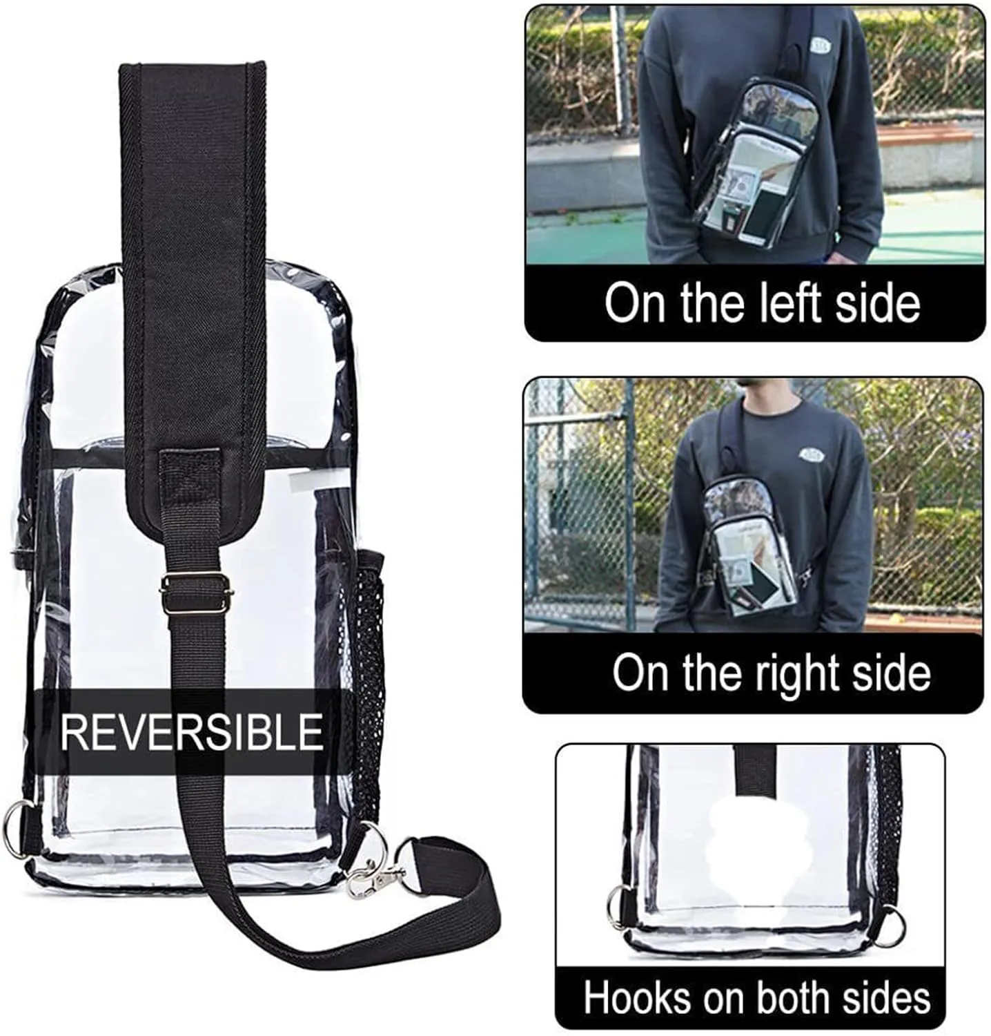 Women's Waterproof Crossbody Purses Crossbody Bags with Adjustable Guitar Strap Lightweight Backpack