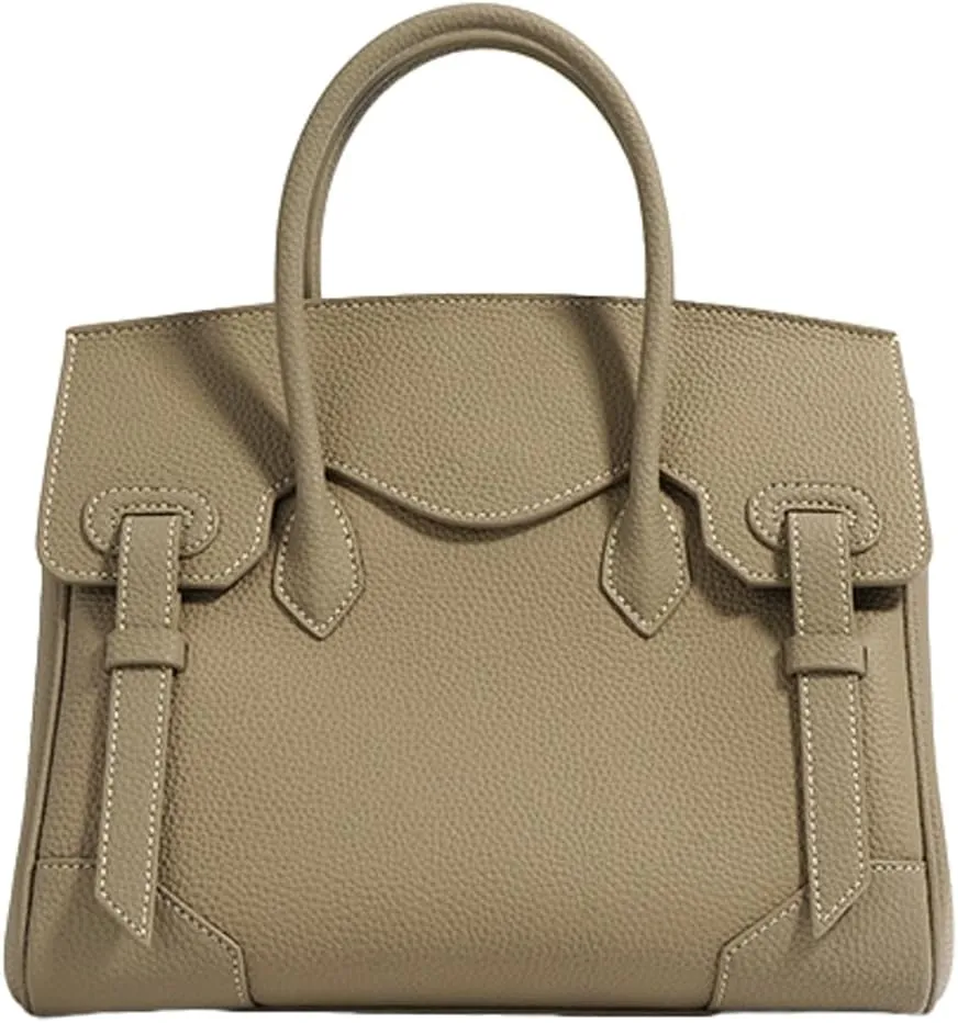 Womens Working Tote Bag Large Genuine Leather Handbag Soft Shoulder Crossbody Purse Ladies Satchels Briefcase